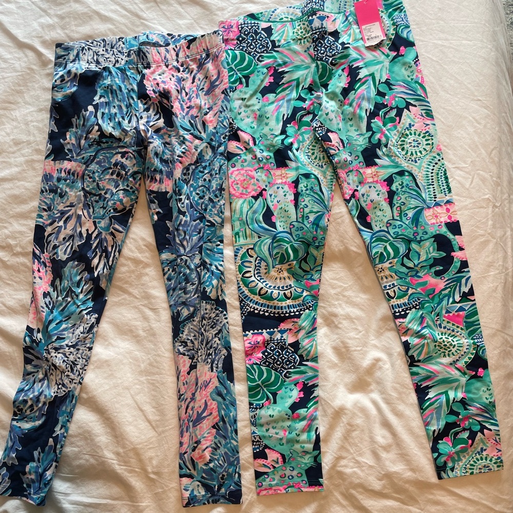Girls Lilly Pulitzer leggings bundle-2 pairs